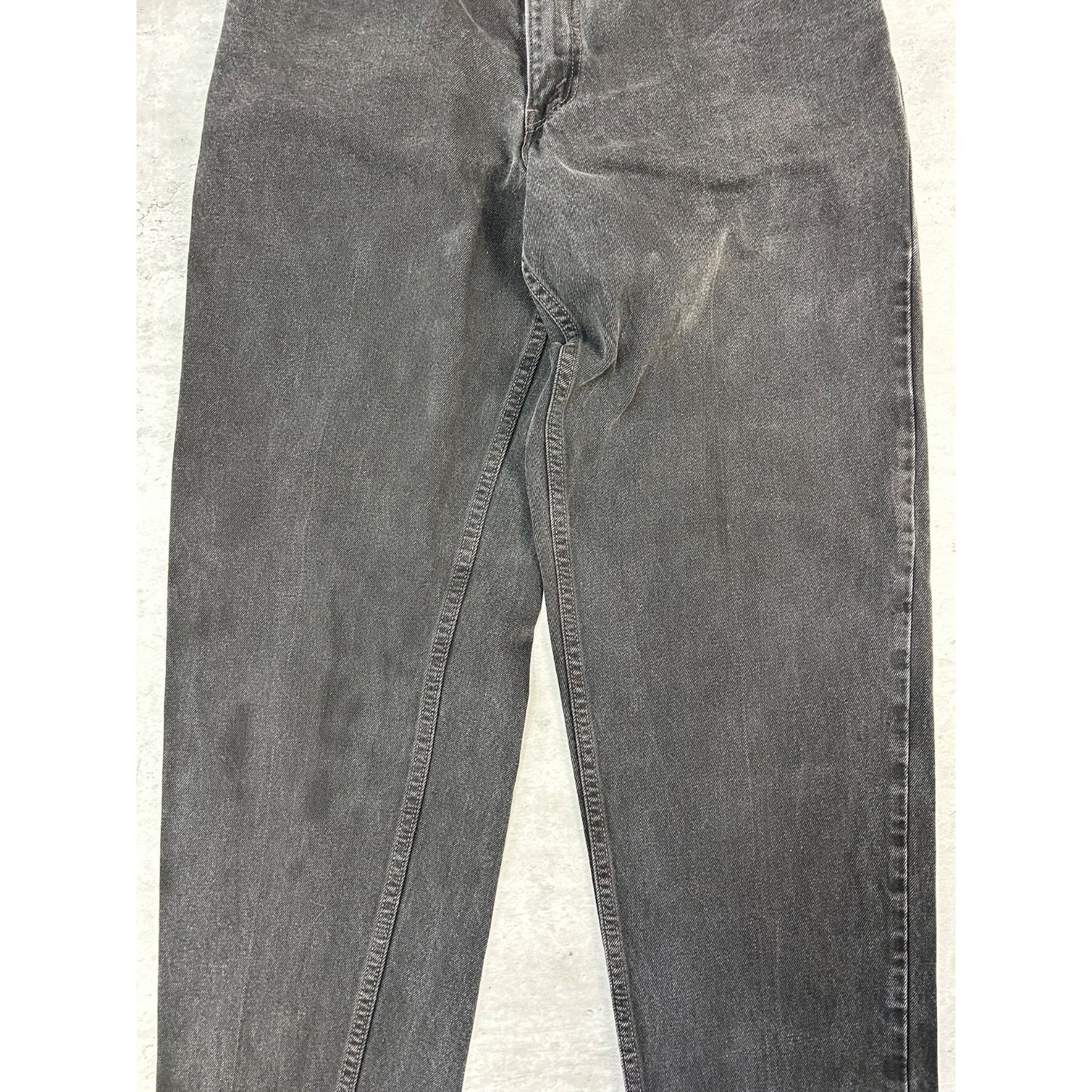 Vintage 90s Levis 560 Loose Fit Tapered Leg Black Denim Pants Size 33