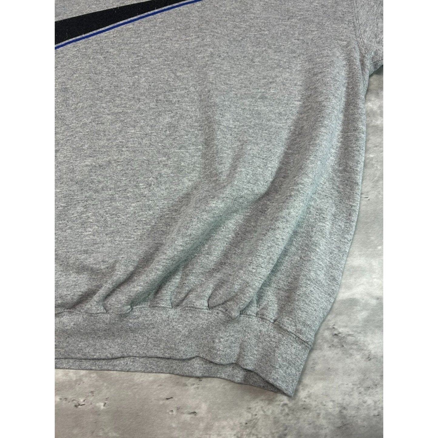 Vintage 90s Nike Big Graphic Swoosh Crewneck Sweatshirt Size XXL Gray