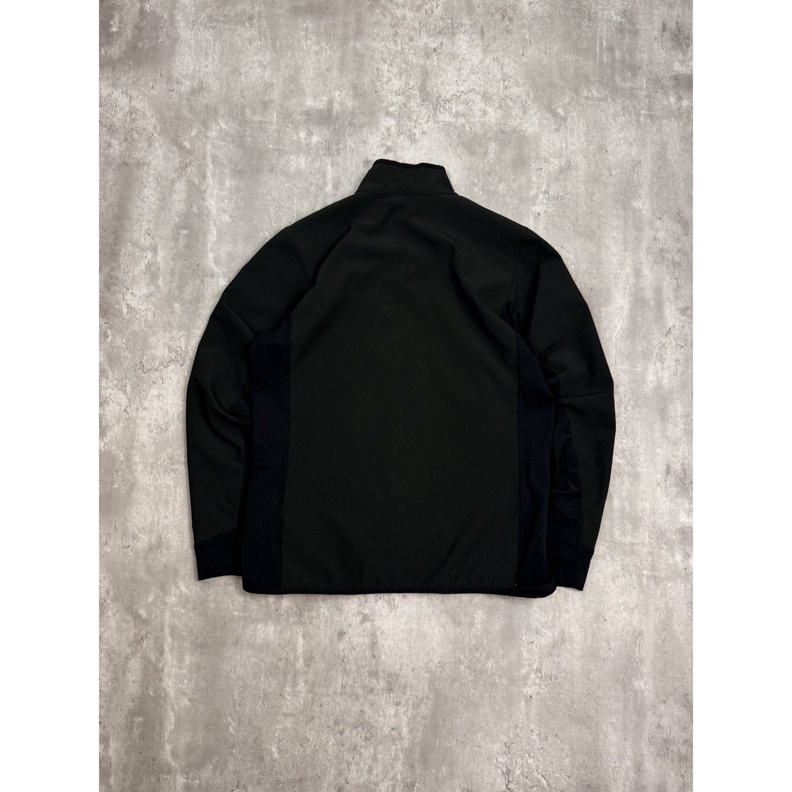 Vintage Patagonia Tonal Spellout Logo Nylon Full Zip Jacket Size Medium Black