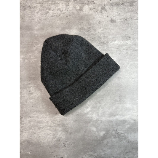 Vintage Carhartt Workwear Embroidered Patch Beanie Hat OSFA Gray YOUTH