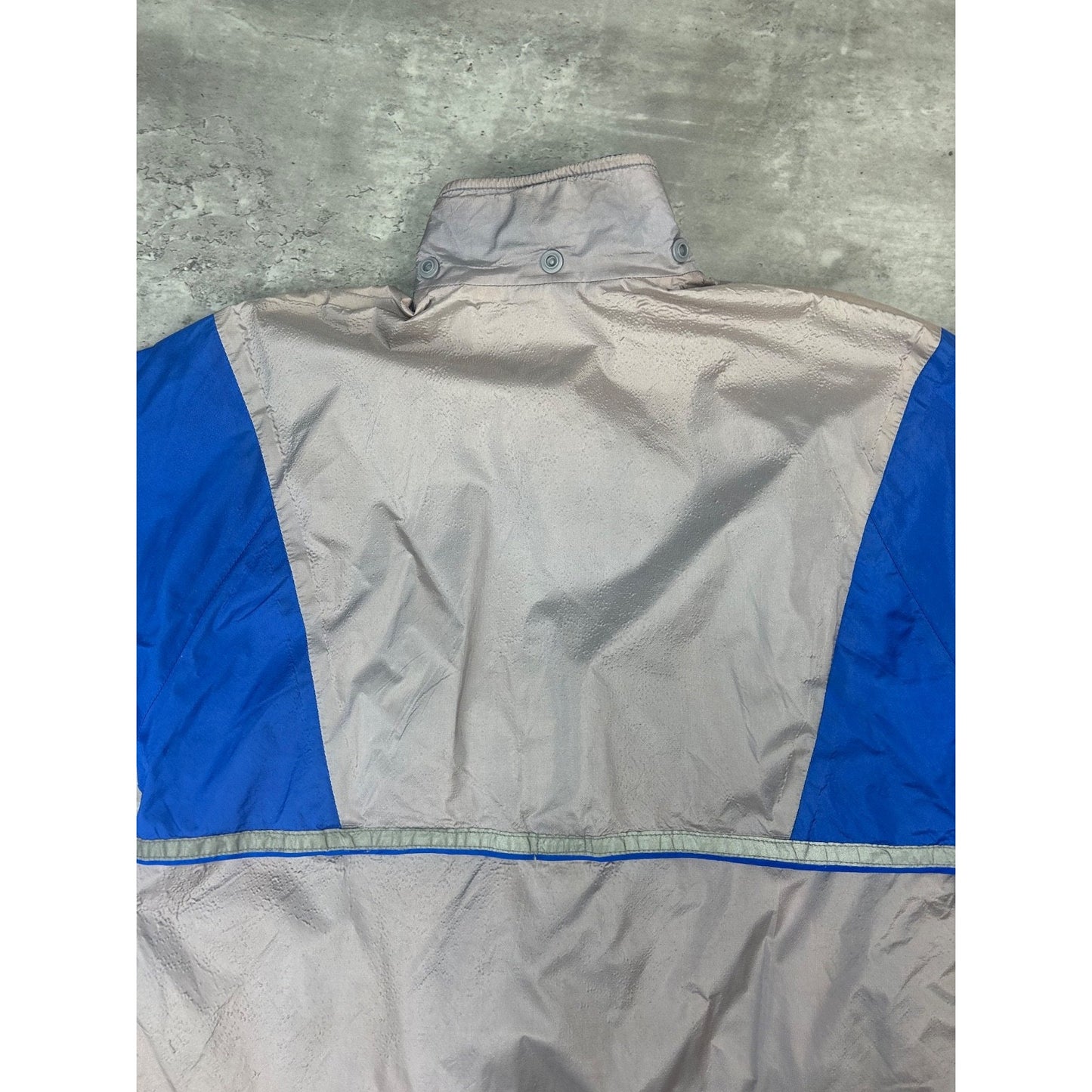 Vintage 80s/90s Nike Two Tone Full Zip Nylon Windbreaker Jacket Size Medium