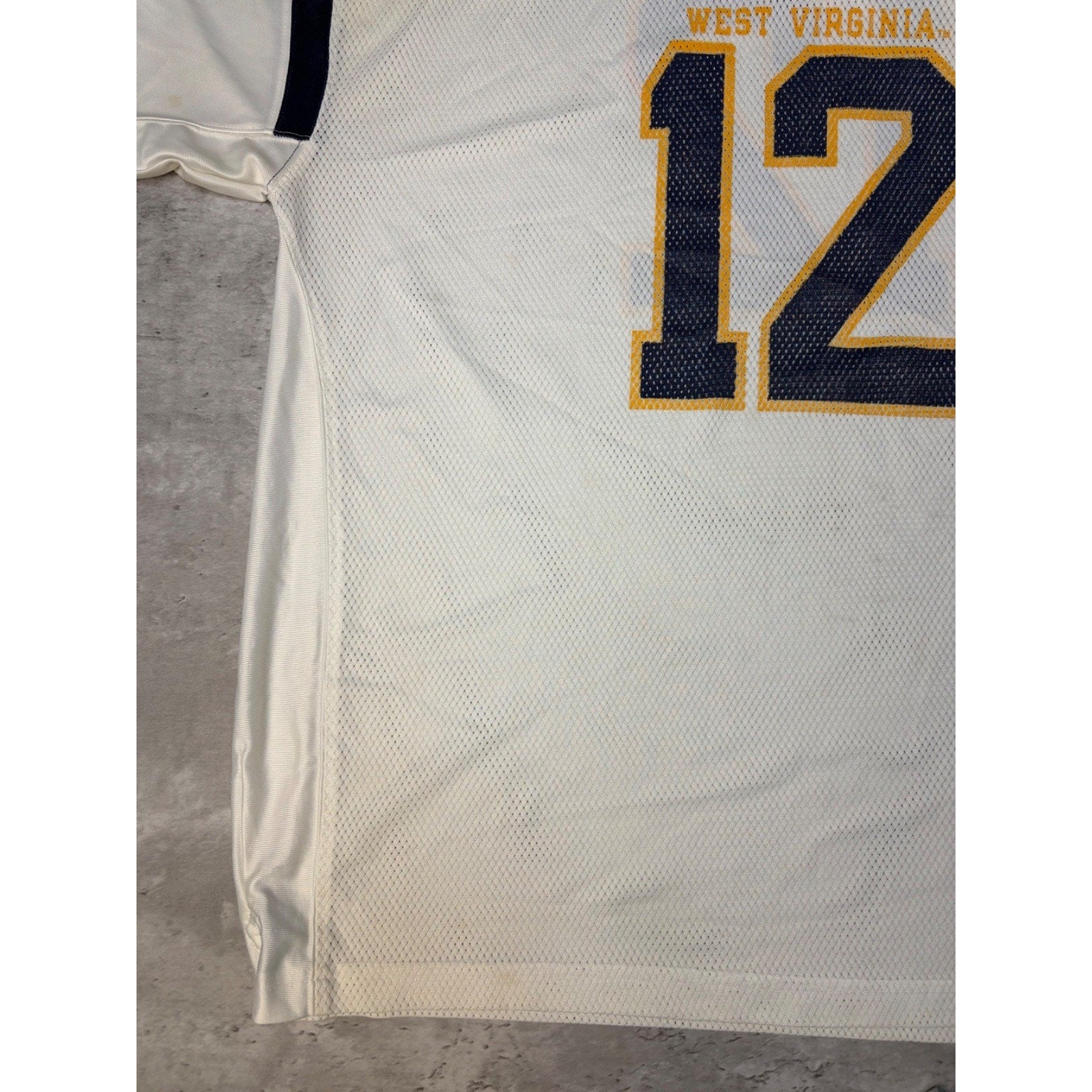 Vintage West Virginia Mountaineers #12 NCAA Starter Football Jersey Size XL