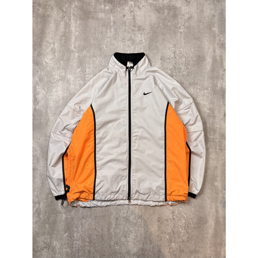 Vintage 90s Nike Embroidered Swoosh Nylon Windbreaker Jacket Size Large