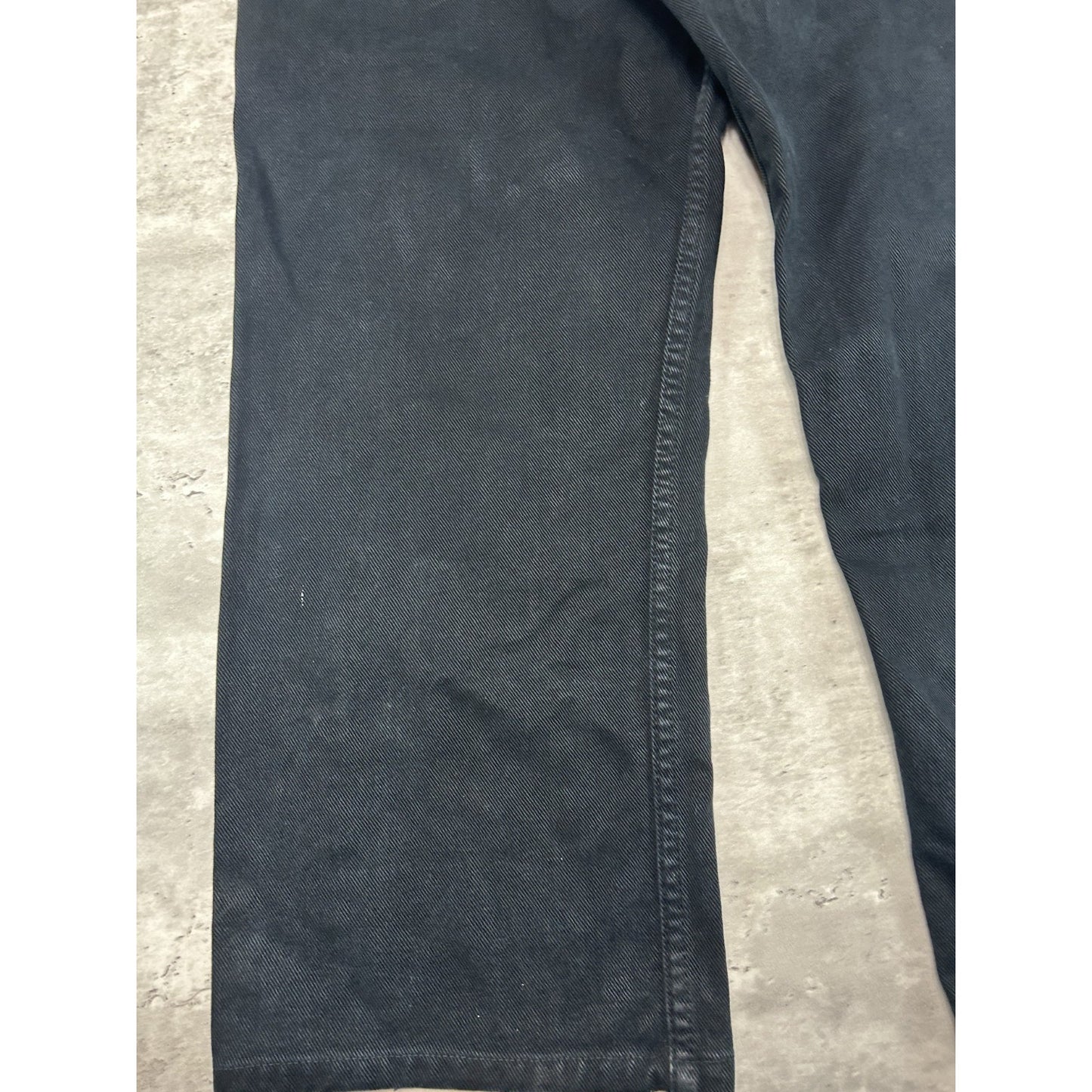 Vintage 2000s Levis Sivler Tab Straight Fit Black Denim Pants Size 34