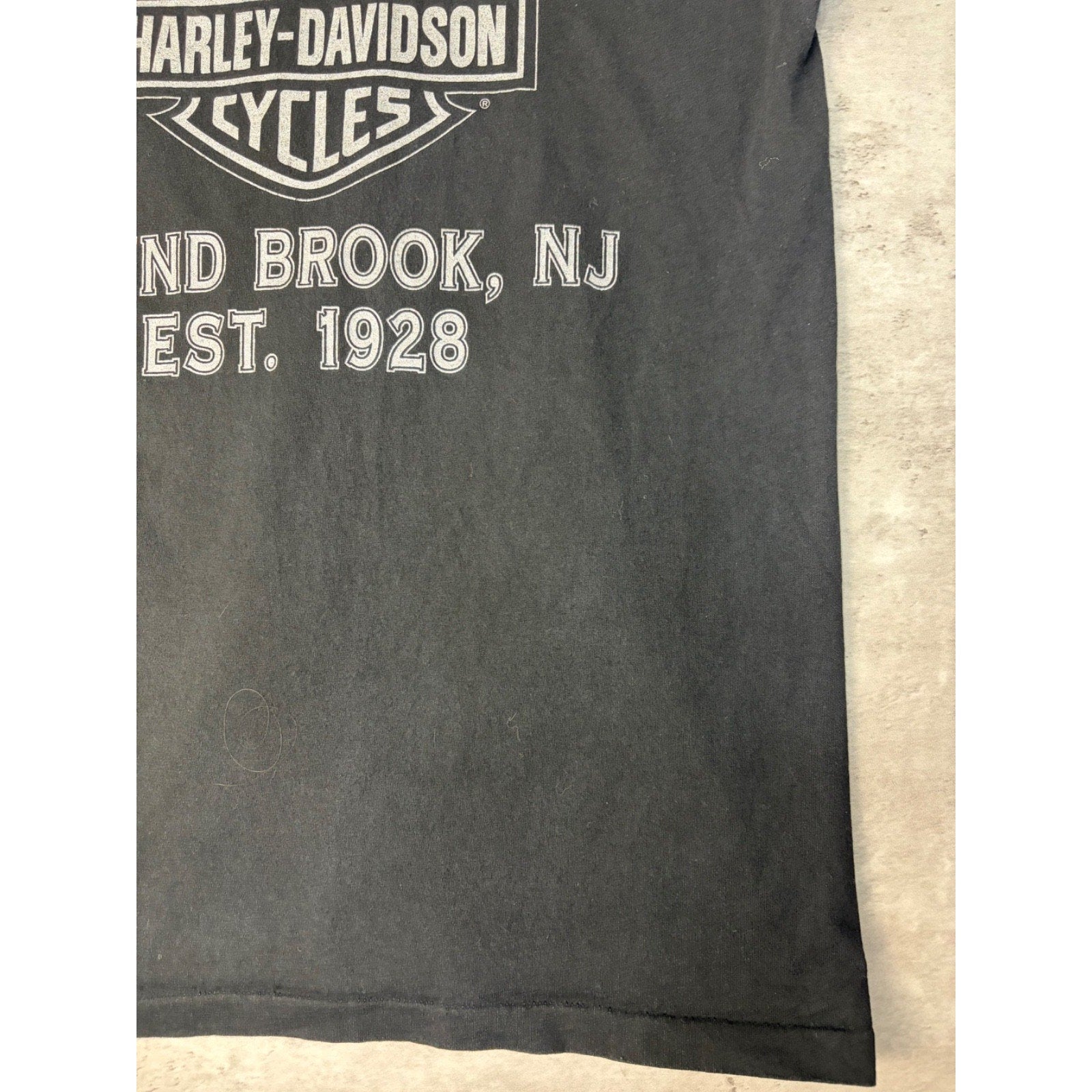 1996 Harley Davidson Genuine Motorcycles Spellout Graphic T-Shirt Size Large