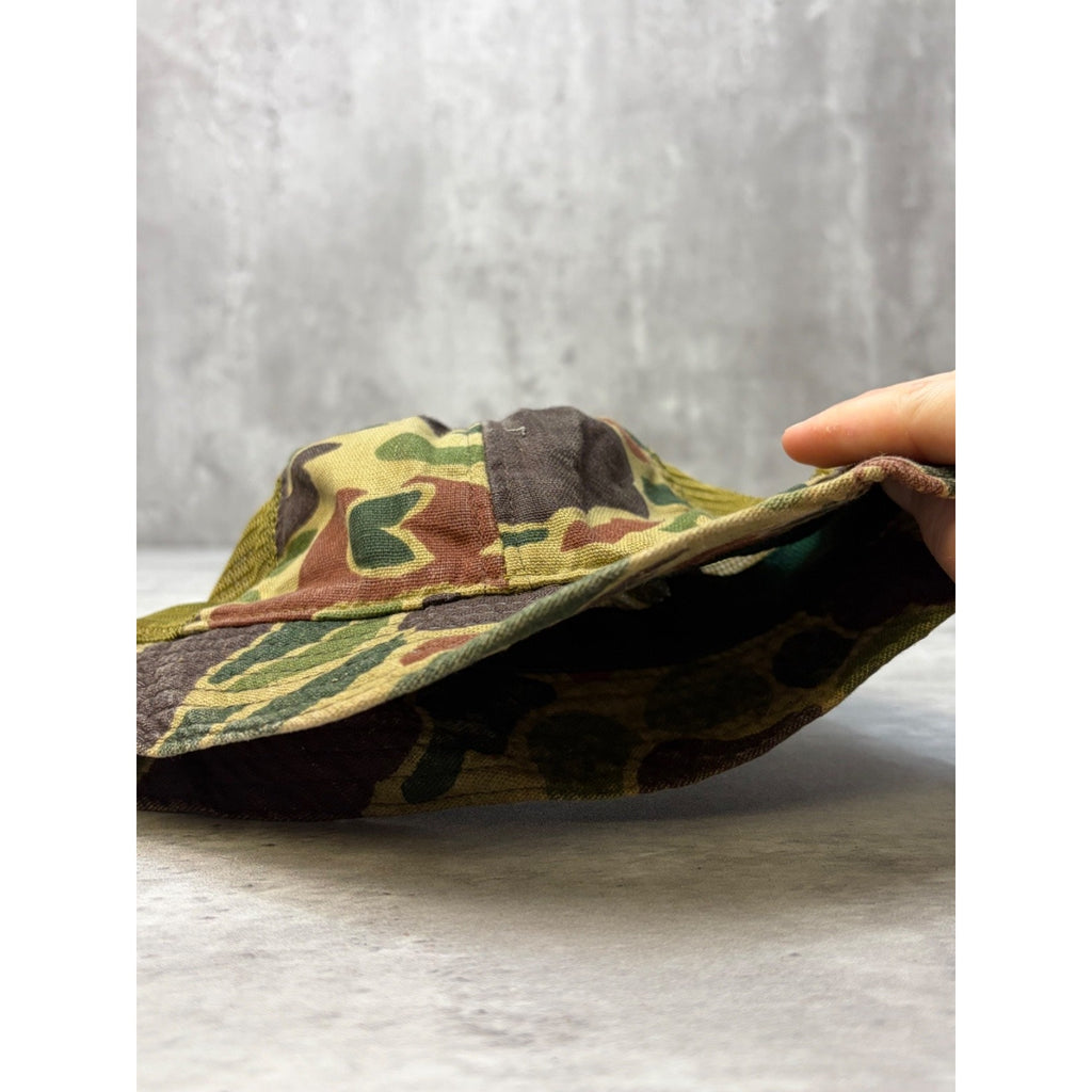Vintage 80s/90s Camo Brimmed Bucket Hat OSFA