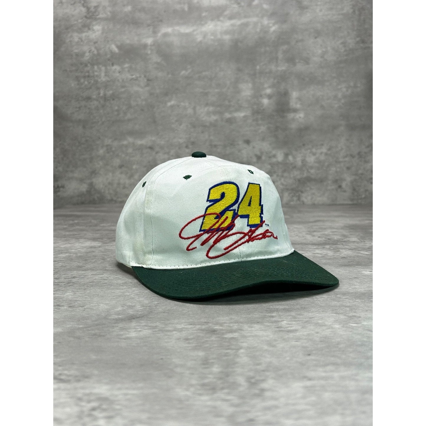 Vintage Jeff Gordon #24 NASCAR Embroidered Two Tone Snapback Hat OSFA