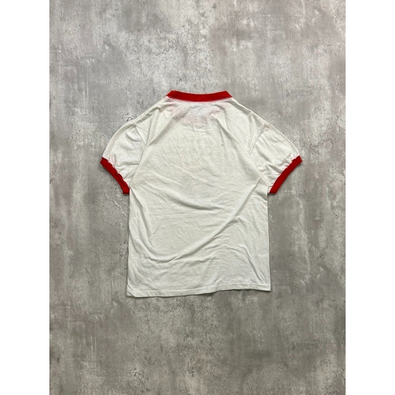 Vintage 1983 Houston Gamblers USFL Football Graphic Ringer T-Shirt Size Large