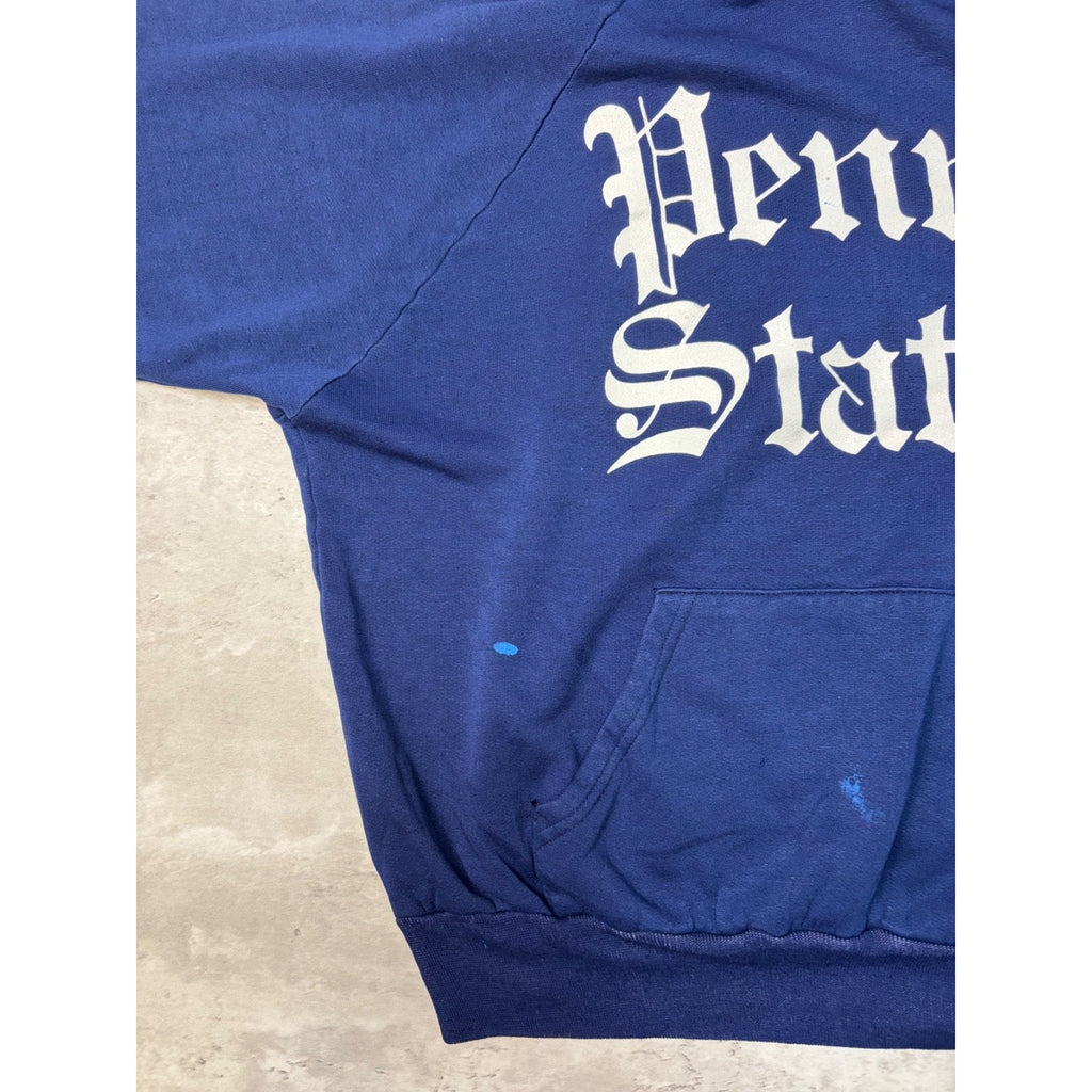 Vintage 80s/90s Penn State Nittany Lions NCAA Hooded Sweatshirt Size Large