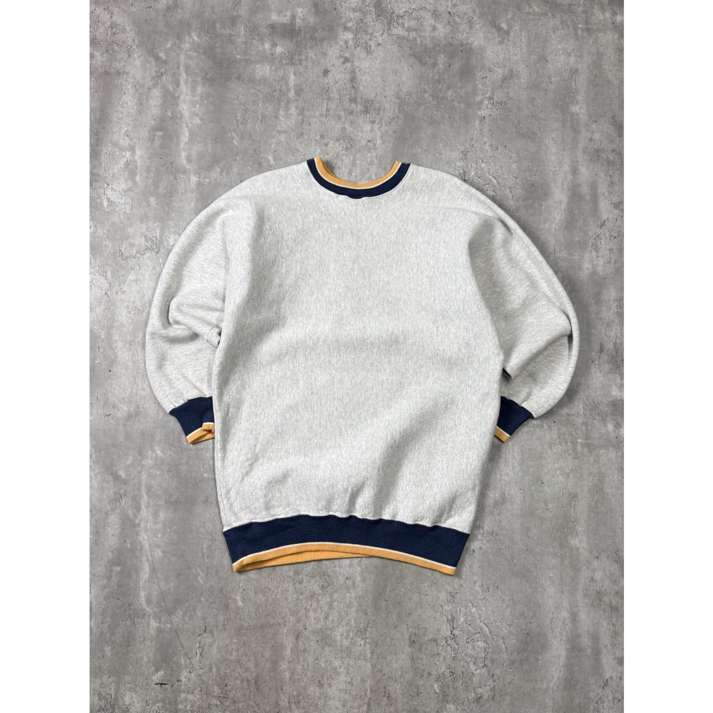 Vintage 90s Notre Dame NCAA Embroidered Arm To Arm Spellout Sweatshirt Sz Large