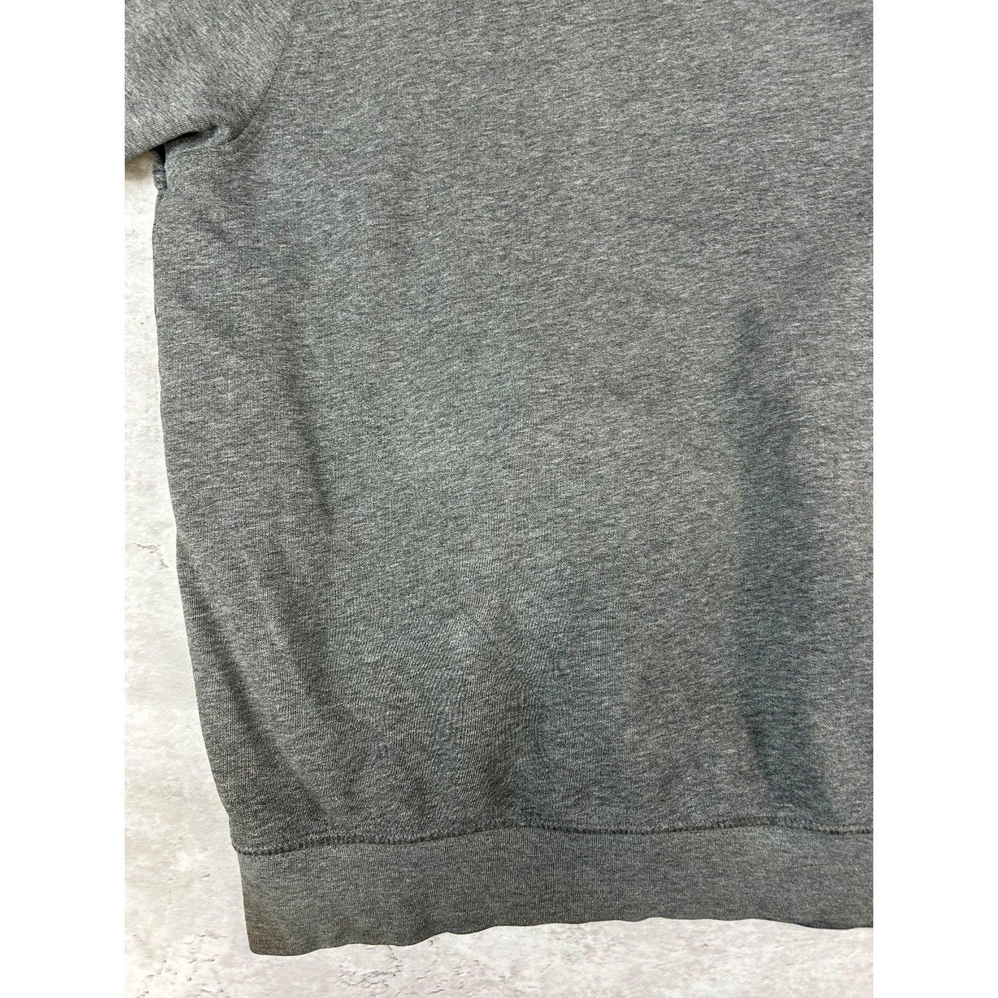 Vintage 2000s Nike Embroidered Mini Swoosh Hooded Sweatshirt Size XL Gray