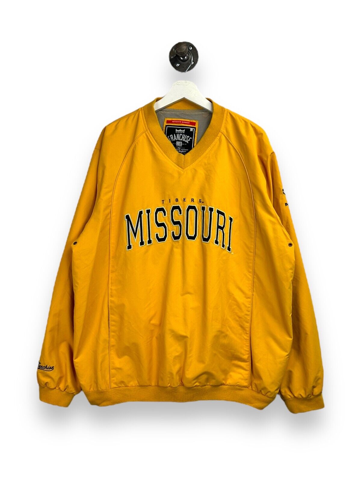 Missouri Tigers NCAA Embroidered Spellout Pullover Windbreaker Jacket Size XL