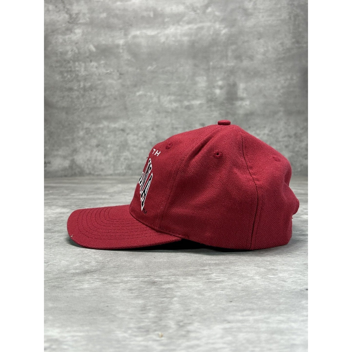 Vintage 90s South Carolina Gamecocks NCAA Arc Spellout Snapback Hat OSFA Red