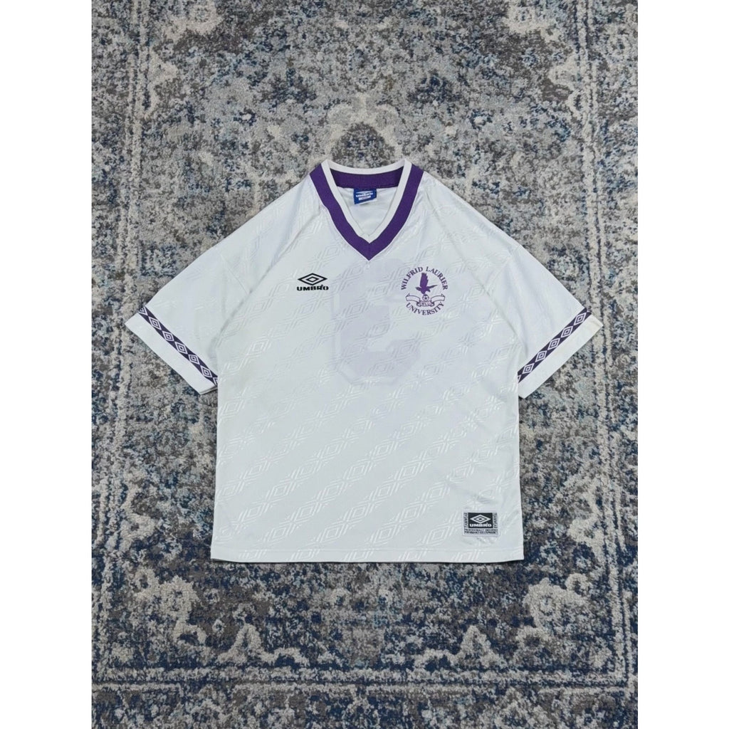 Vintage Wilfred Laurier University NCAA Collegiate Umbro Soccer Jersey Sz Medium