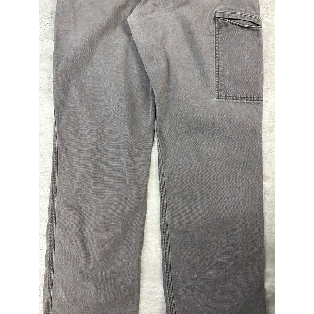 Carhartt Relaxed Fit Canvas Workwear Gray Five Pocket Pants Size 34