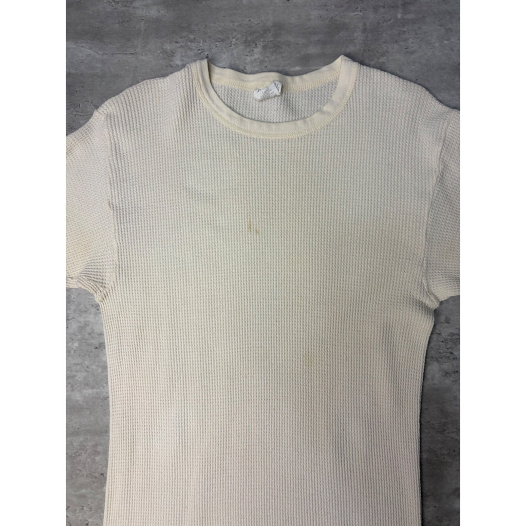 Vintage 1980s Remington Waffle Print Thermal Long Sleeve T-Shirt Size XL