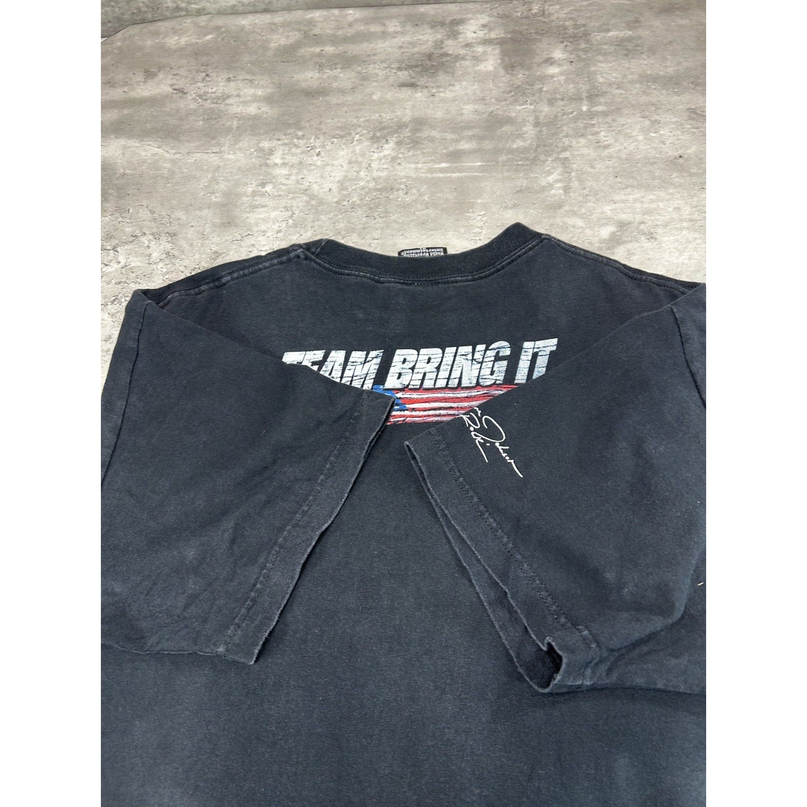 WWE The Rock Team Bring IT Wrestling Graphic T-Shirt Size XL Black