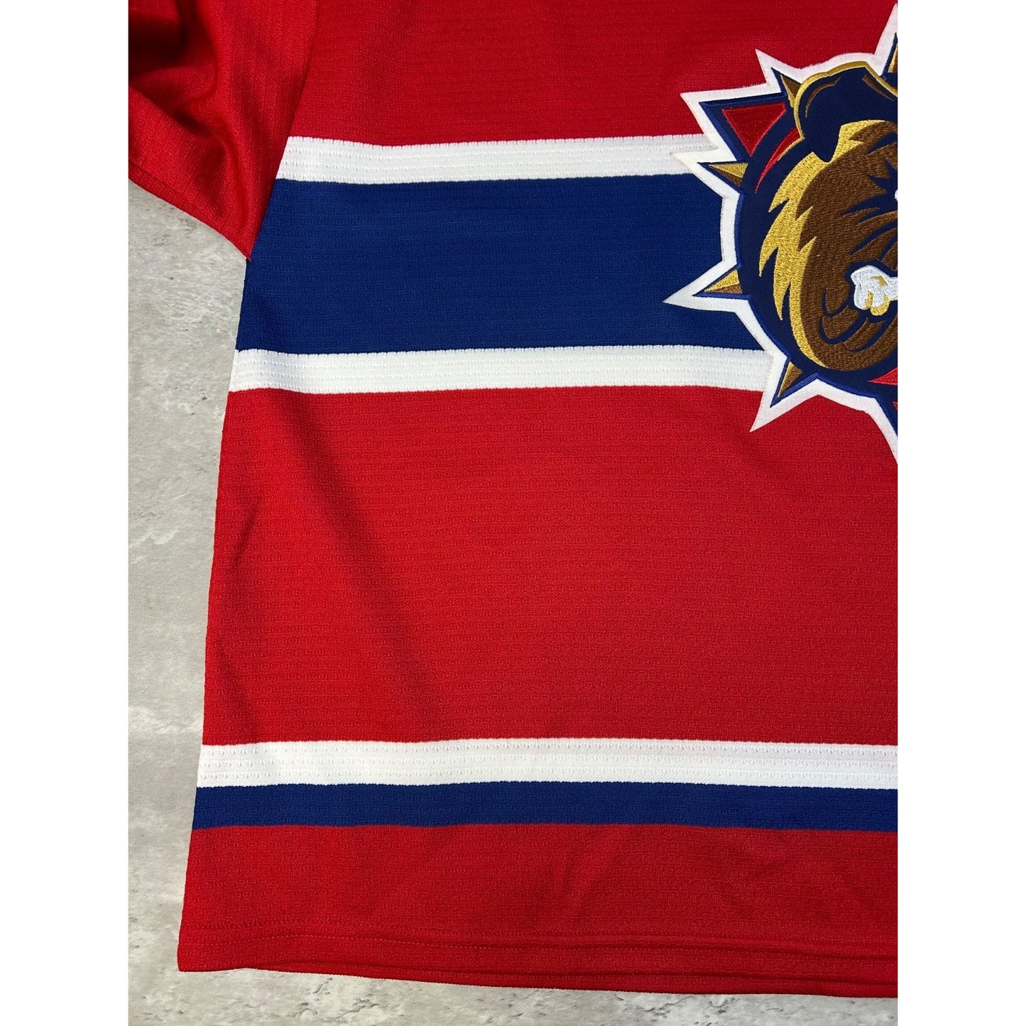 Vintage Hamilton Bulldogs OHL Stitched Hockey Jersey Size 2XL