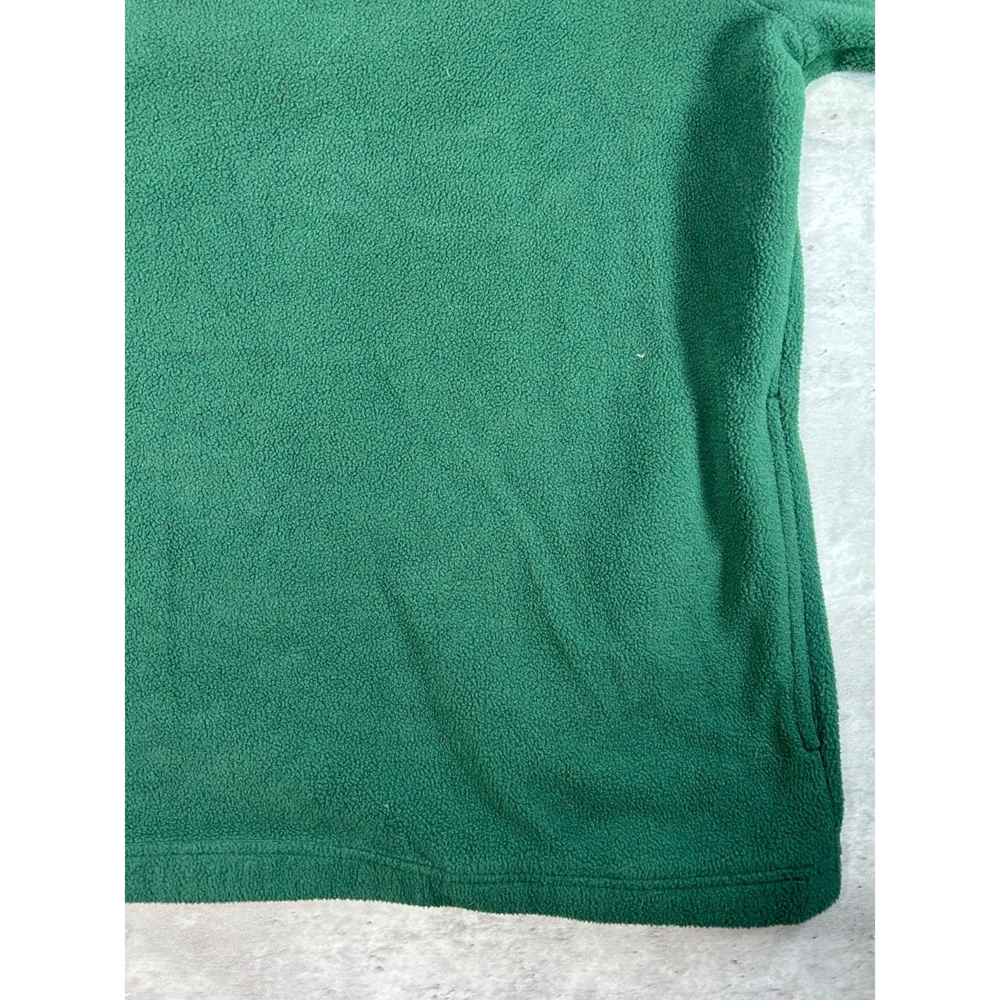 Vintage New York Jets NFL Embroidered 1/4 Zip Fleece Football Sweatshirt Sz 2XL