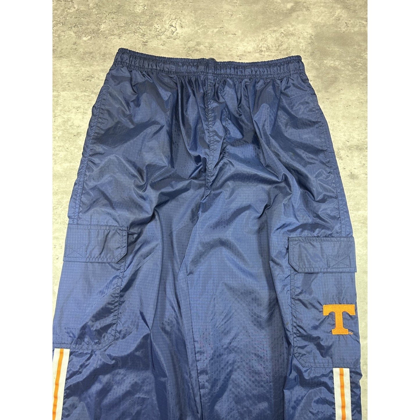 Vintage 90s Tennessee Volunteers NCAA Embroidered Nylon Track Pants Size Medium