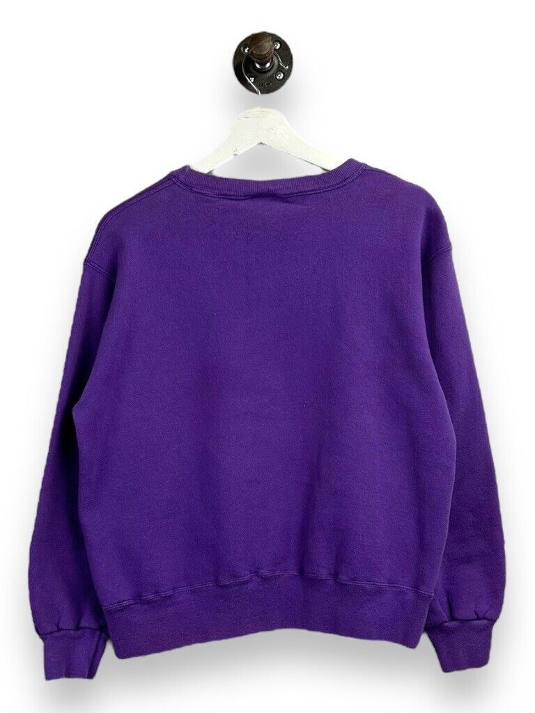 Vintage 80s/90s Champion Blank Crewneck Sweatshirt Size Medium Purple