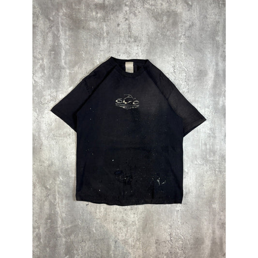 Vintage Orange County Choppers Motorcycle Graphic T-Shirt Size Large Black