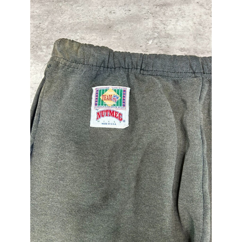 Vintage 90s Oakland Raiders NFL Graphic Logo Football Sweat Pants Size Medium