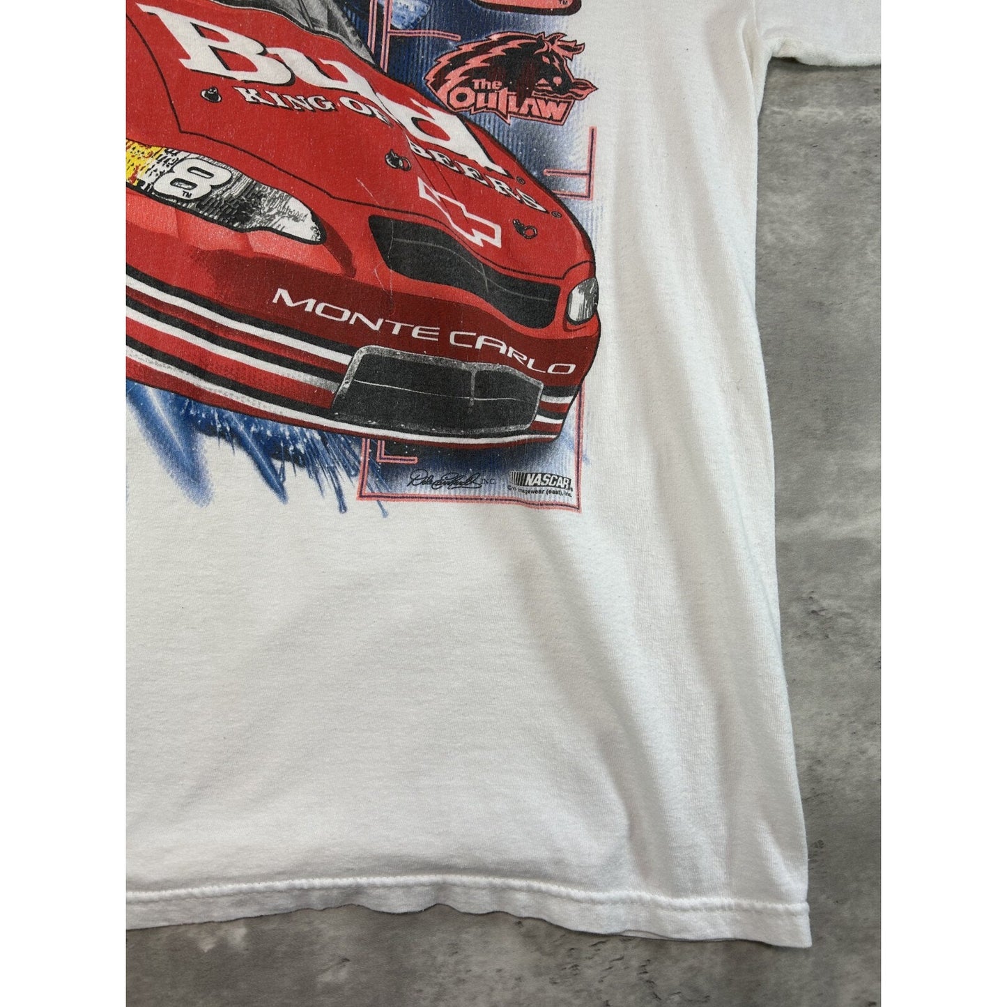 Vintage Dale Earnhardt Jr #8 Nascar Cyber Speed Budweiser T-Shirt Size Large