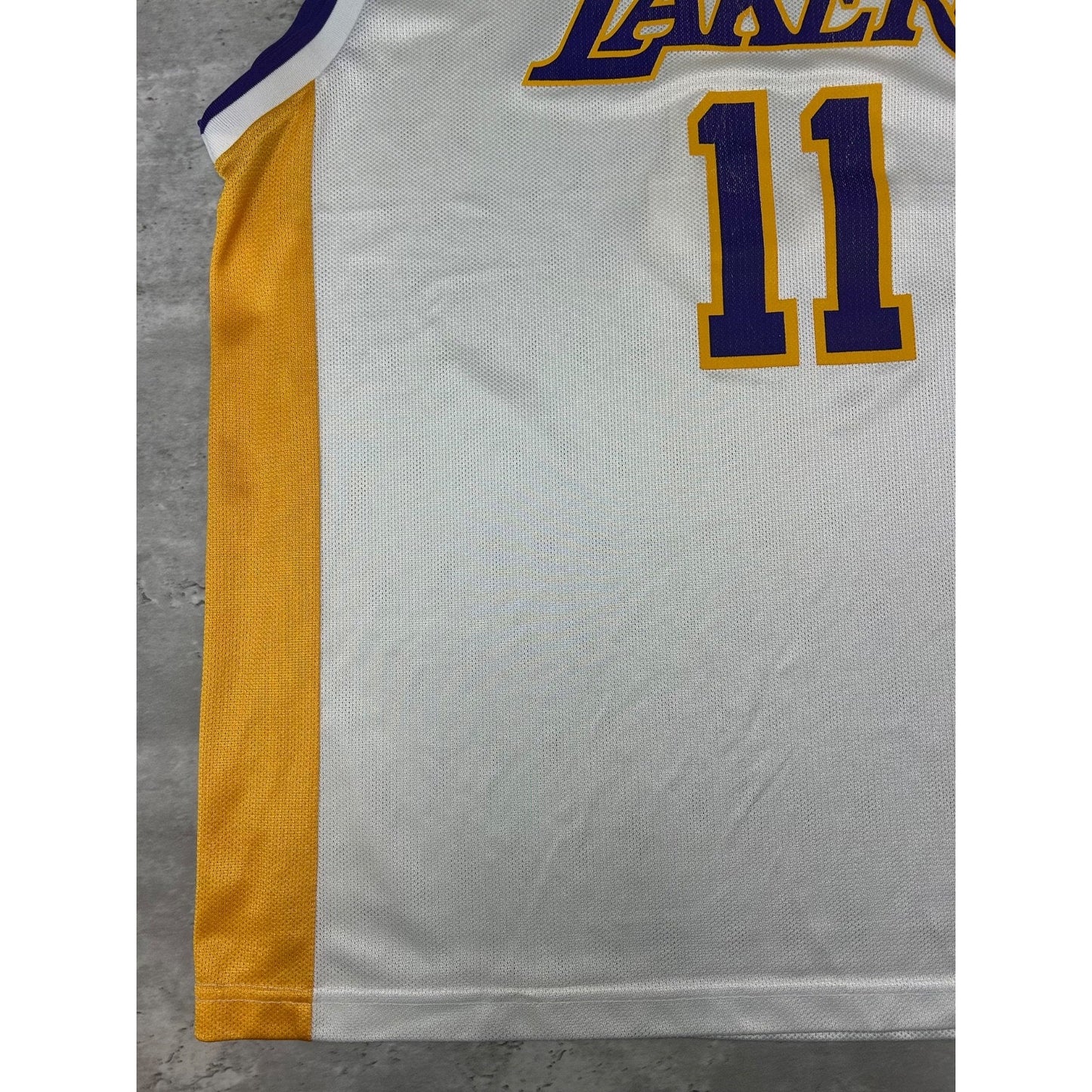 Vintage Karl Malone #11 Los Angeles Lakers NBA Reebok Basketball Jersey Size XL