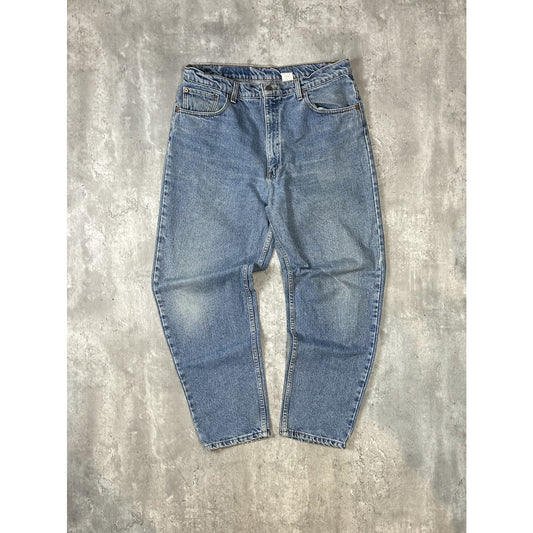 Vintage 90s Levis 550 Red Tab Light Wash Denim Pants Size 36 Blue