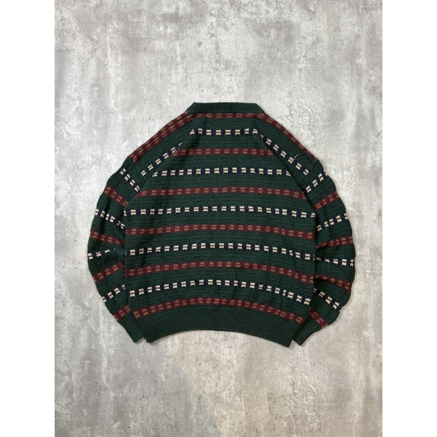 Vintage 90s American Eagle Abstract Striped Pullover Knit Sweater Size XL