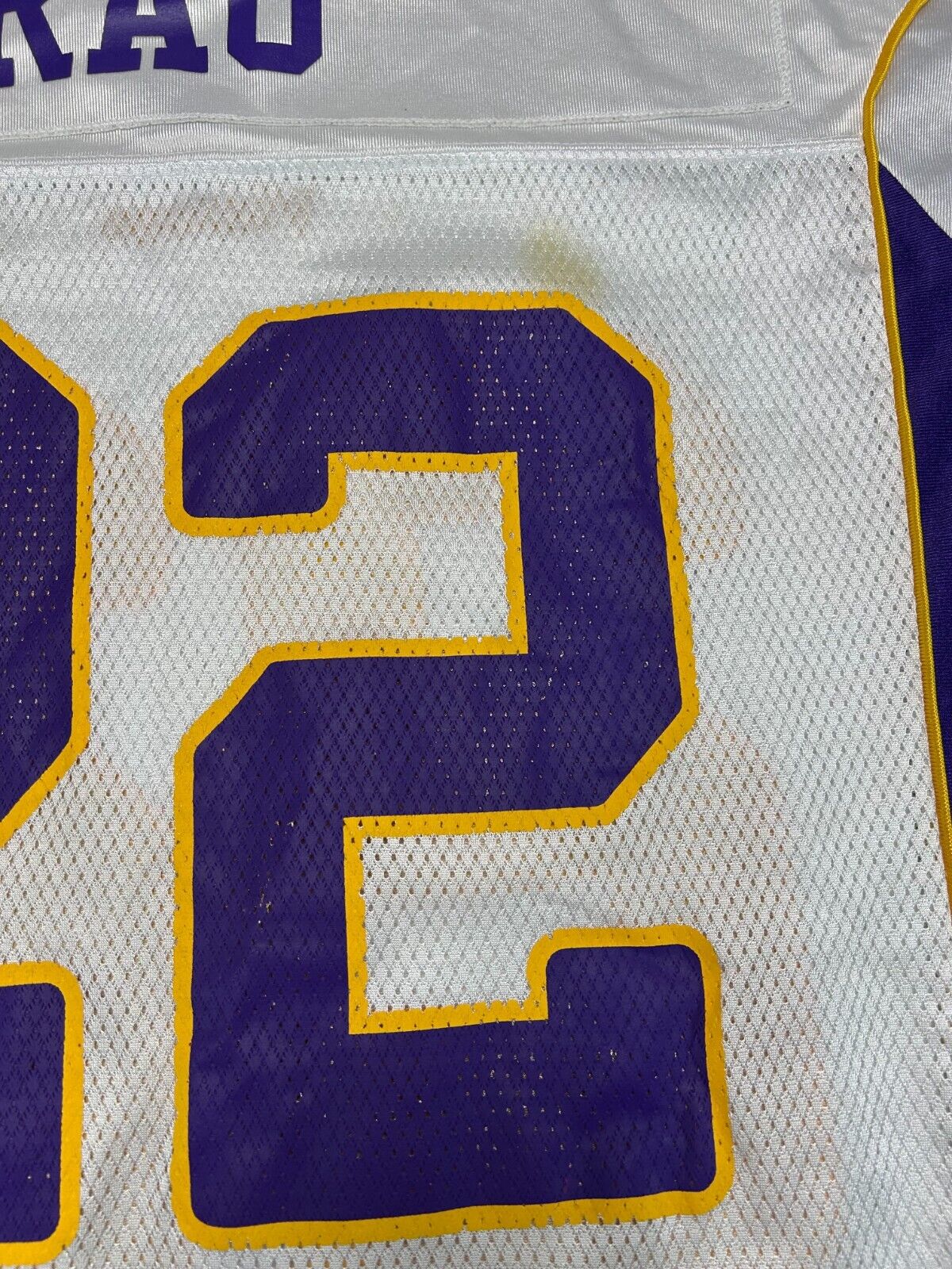 Minnesota Vikings NFL #22 Rau Reebok Football Jersey Size Large White