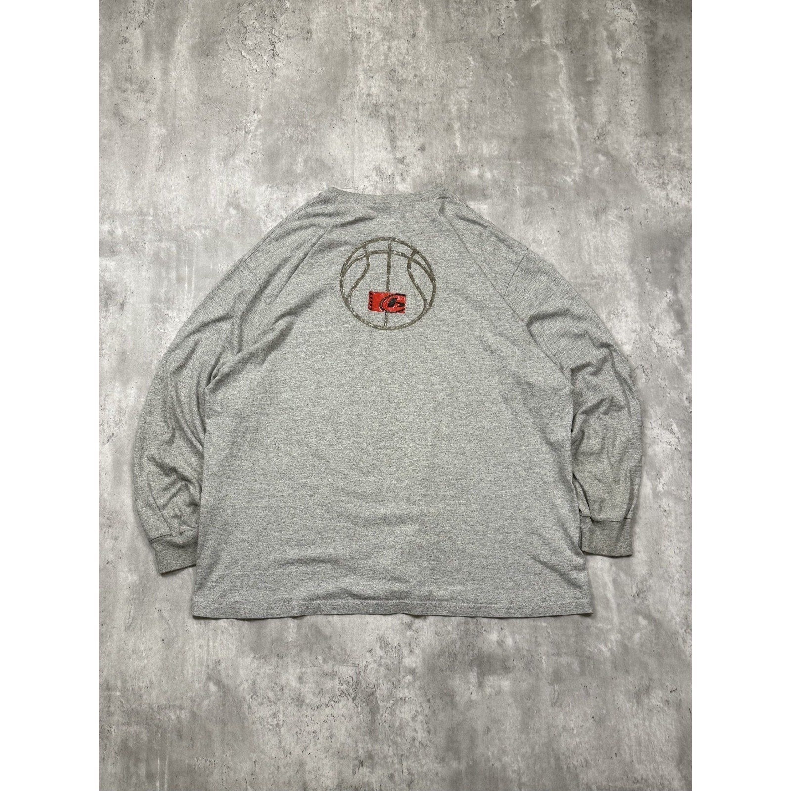 Vintage Y2K Bum Equipment Basketball Graphic Spellout Long Sleeve T-Shirt Sz XL