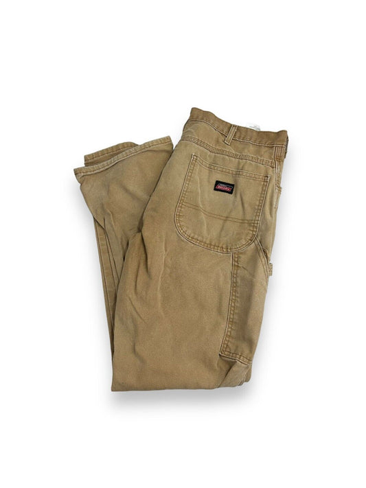 Vintage Dickies Canvas Workwear Carpenter Pants Size 34 Beige