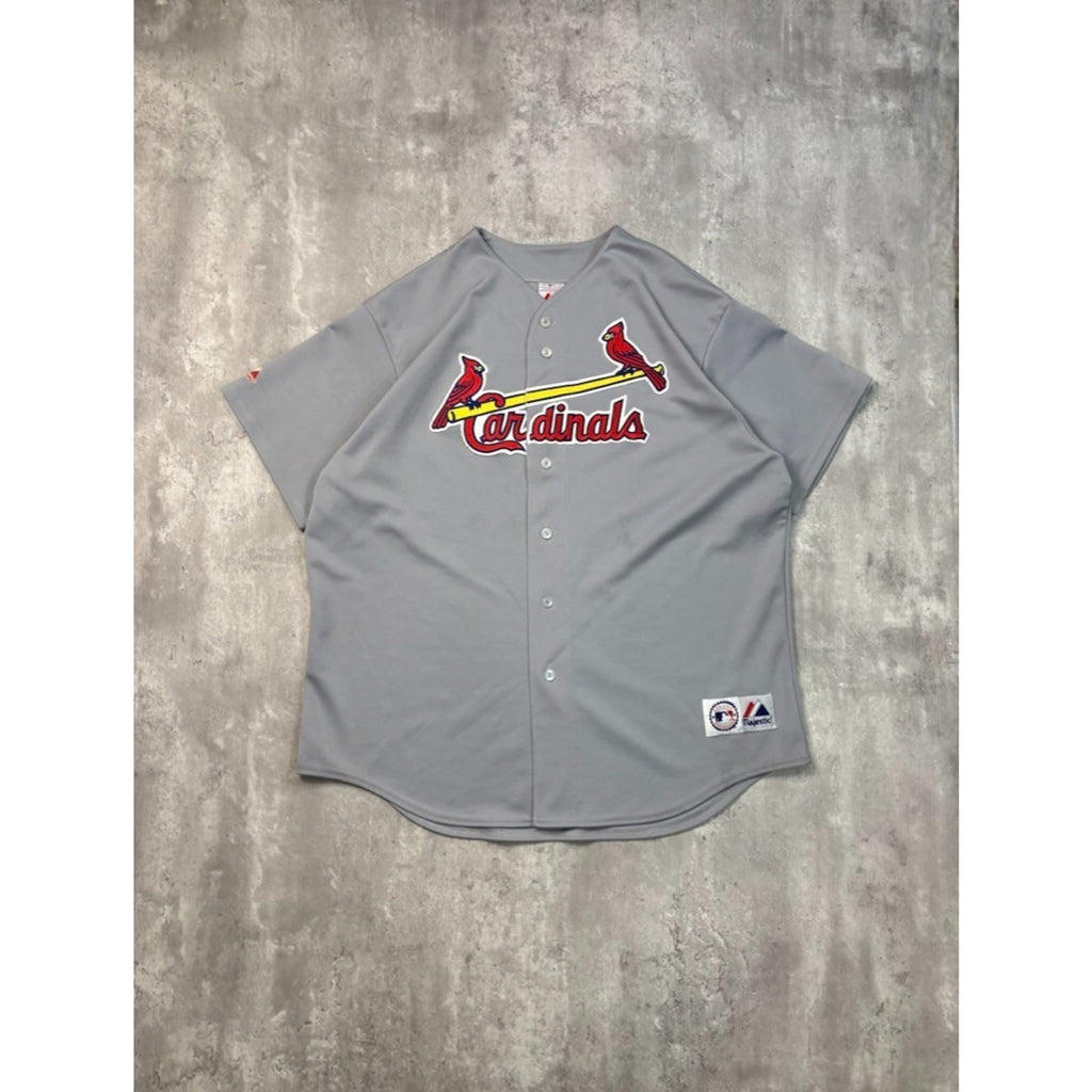Vintage St Louis Cardinals MLB Stitched Majestic Baseball Jersey Size 2XL