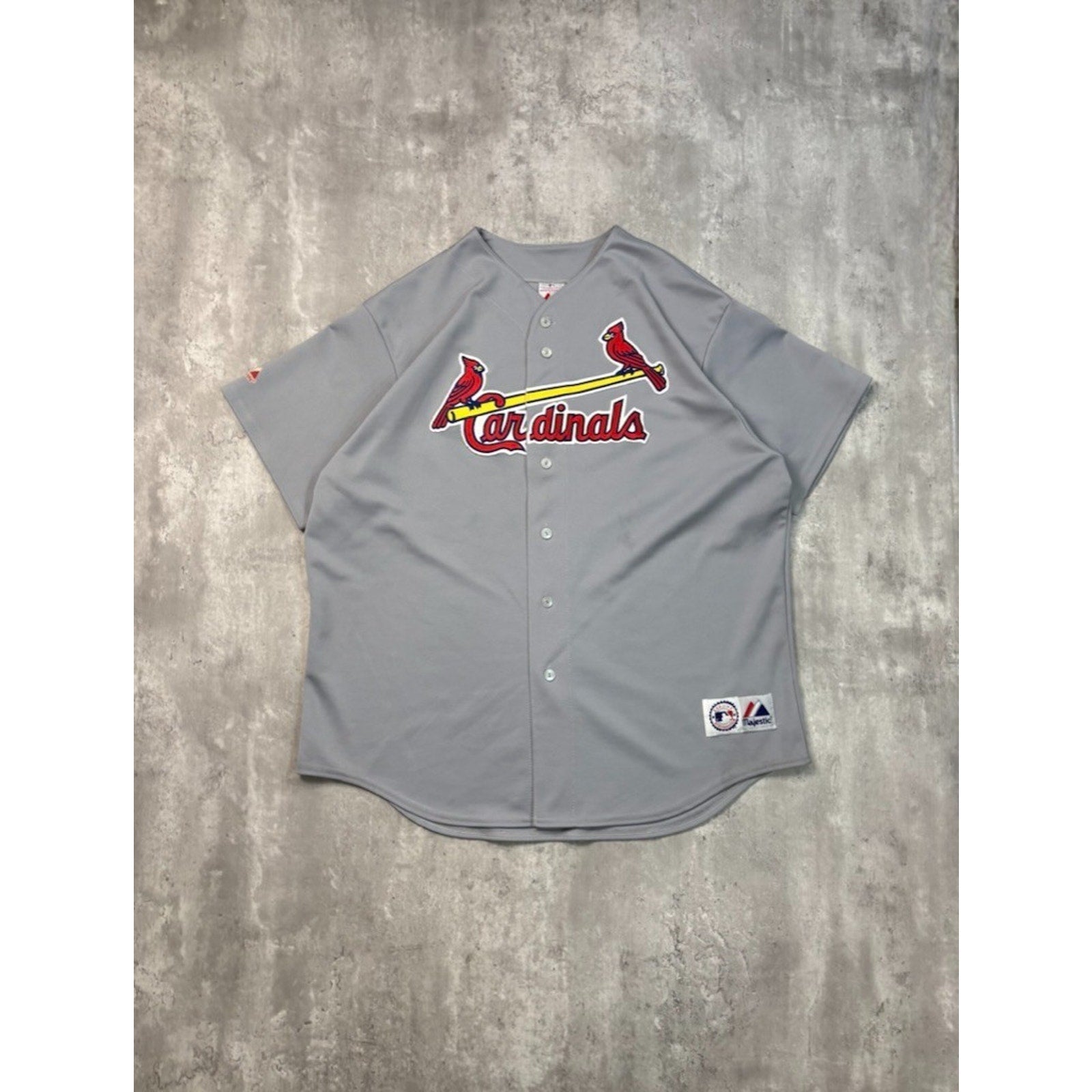 Vintage St Louis Cardinals MLB Stitched Majestic Baseball Jersey Size 2XL