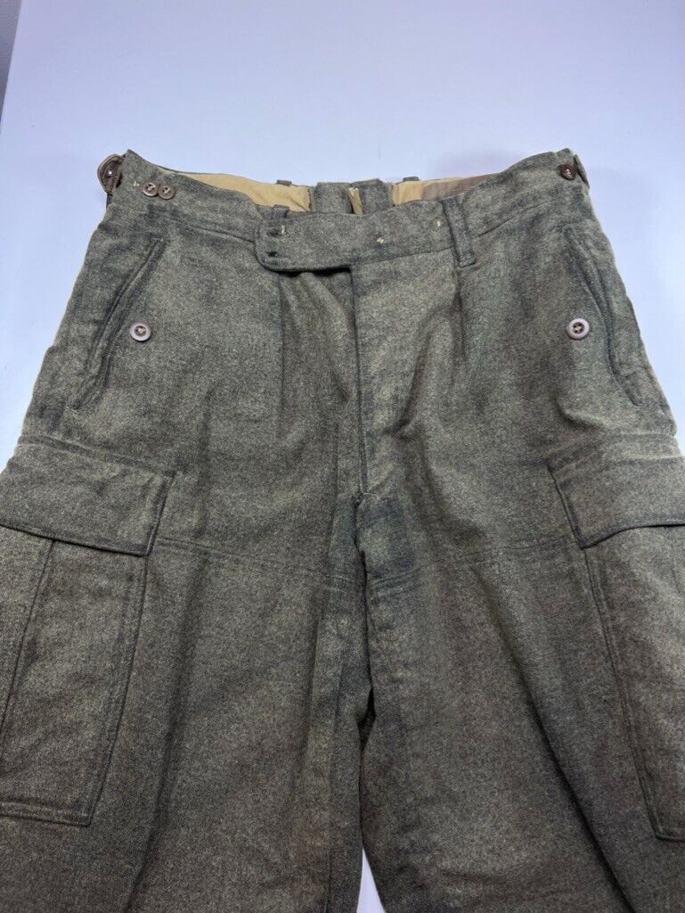 Vintage 1992 Military Issue K. Begmann Cargo Pocket Wool Pants Size 36