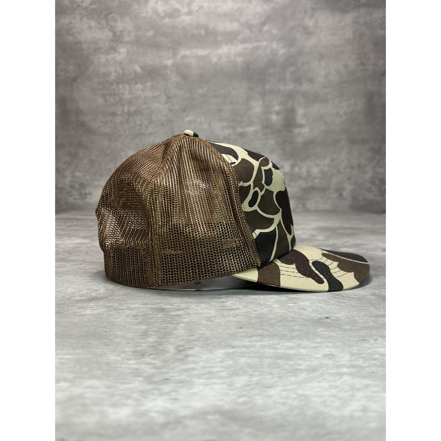 Vintage 80s/90s Duck Camo Hunting Trucker Snapback Hat OSFA