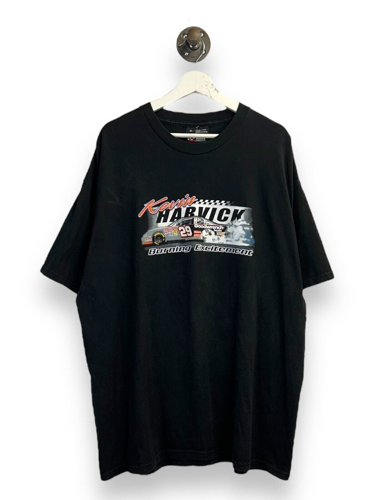 Vintage Kevin Harvick #29 Smokin' The Competition Nascar Racing T-Shirt Sz XL