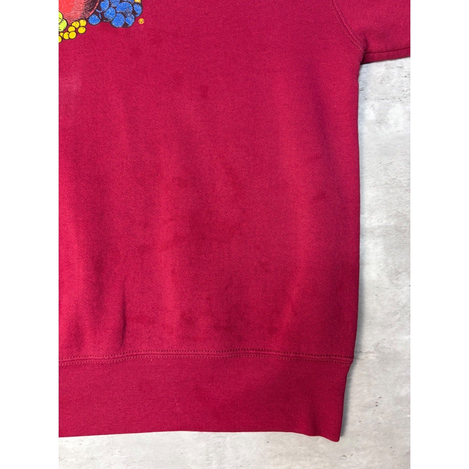 Vintage Fruit Of The Loom Graphic Logo Crewneck Sweatshirt Size Large