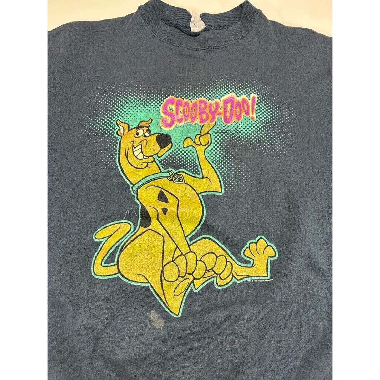 Vintage 1997 Scooby Doo Cartoon Promo Big Graphic Sweatshirt Size XL