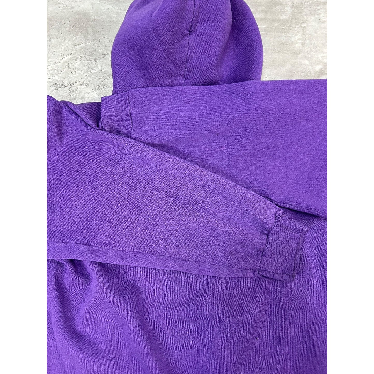 Vintage 90s Minnesota Vikings NFL Graphic Spellout Hooded Sweatshirt Size XL