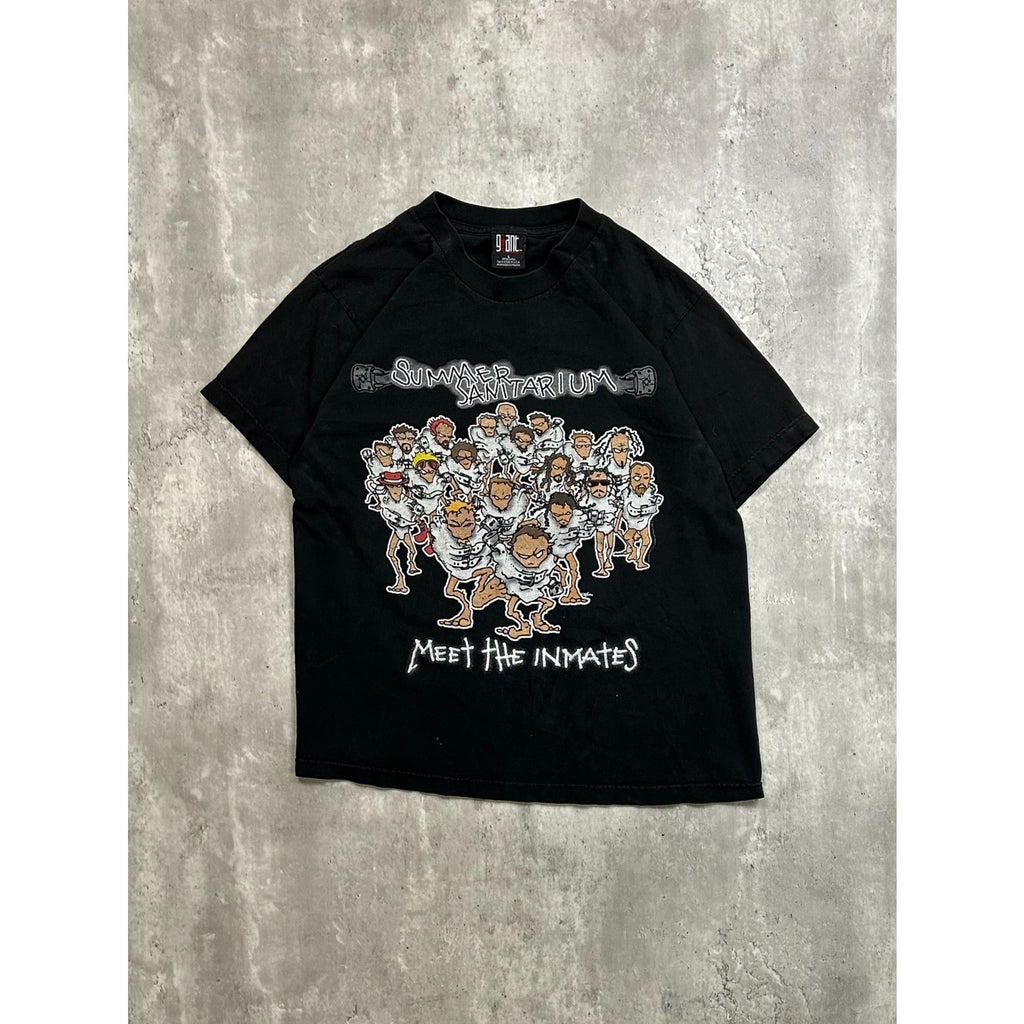 Vintage 2000 Metallica Summer Sanatorium Rock Music Tour Graphic T-Shirt Sz L