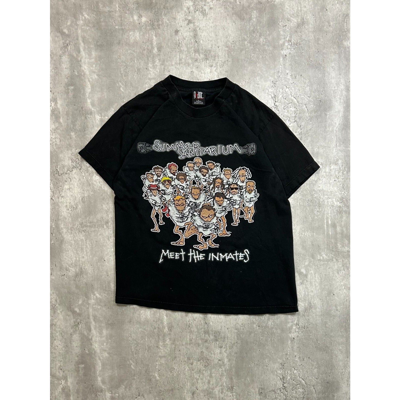 Vintage 2000 Metallica Summer Sanatorium Rock Music Tour Graphic T-Shirt Sz L