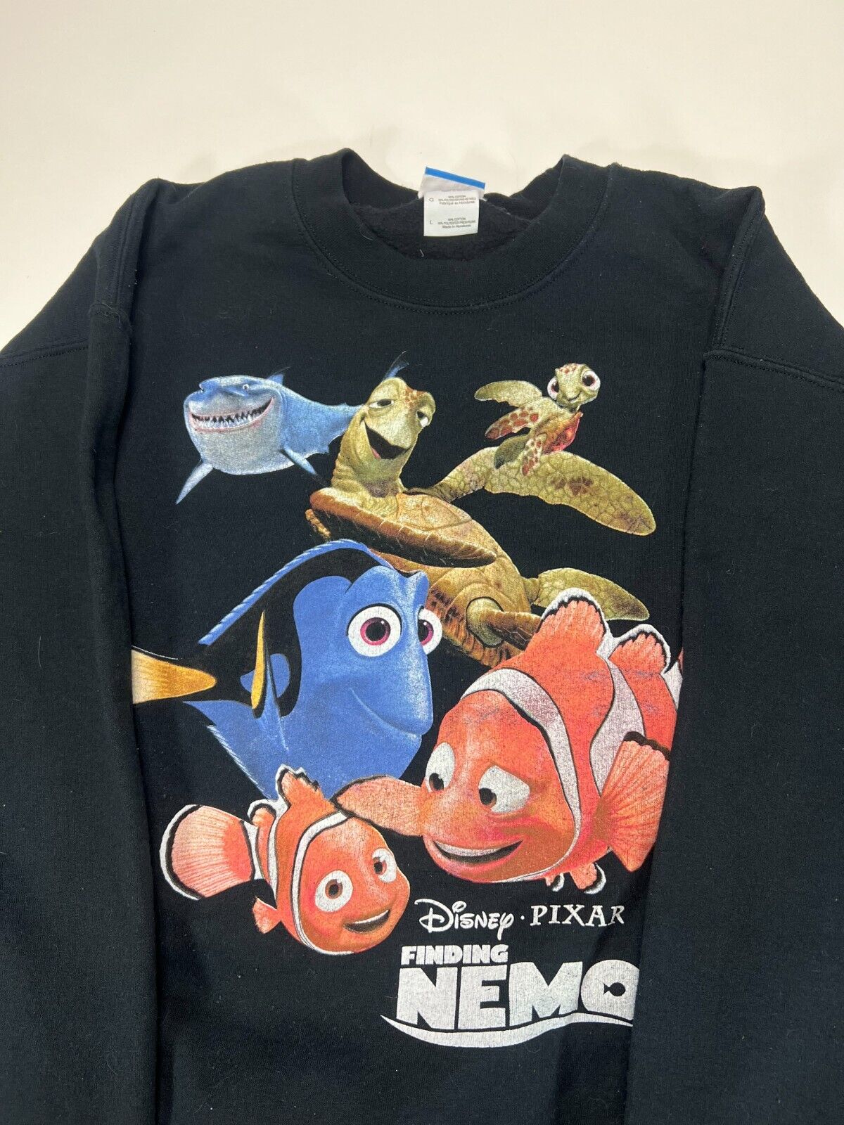 Disney Finding Nemo Pixar Big Graphic Movie Promo Sweatshirt Size Large