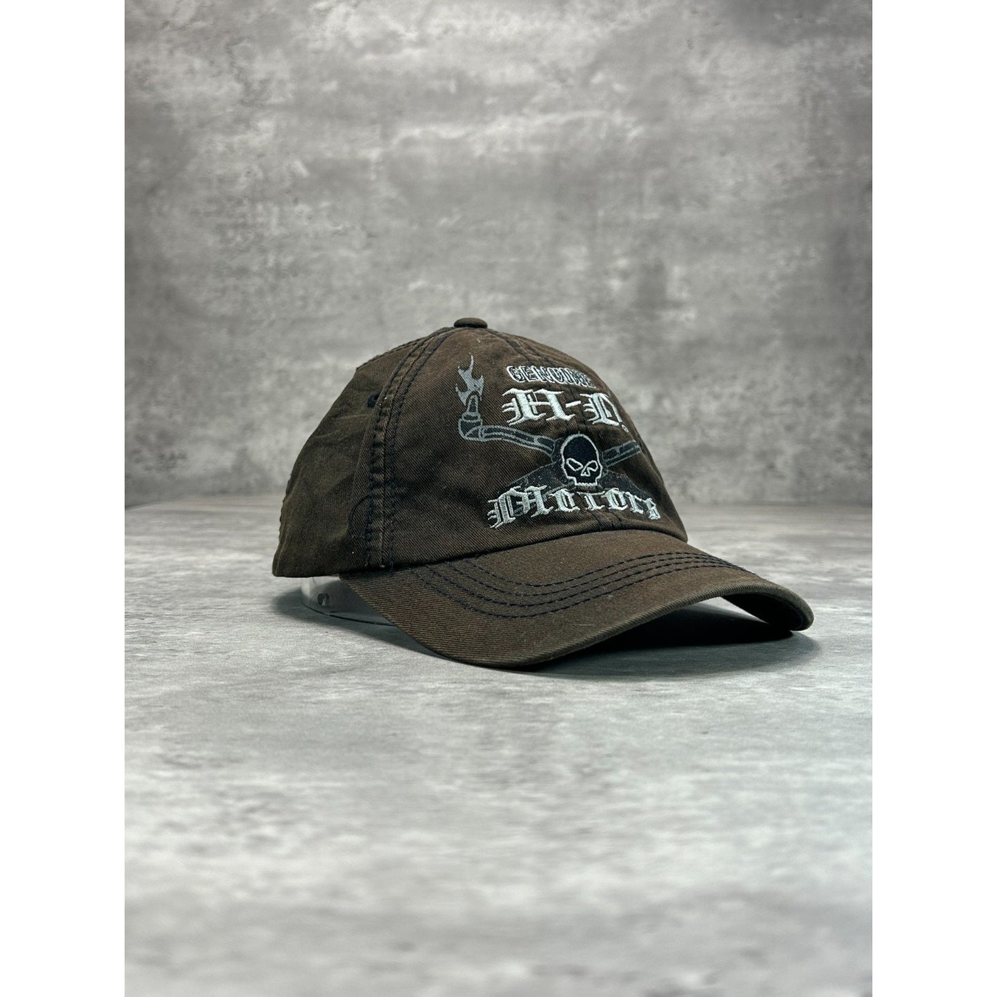 Vintage 2000s Harley Davidson Motors Embroidered Spellout Snapback Hat OSFA