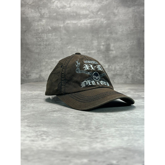 Vintage 2000s Harley Davidson Motors Embroidered Spellout Snapback Hat OSFA