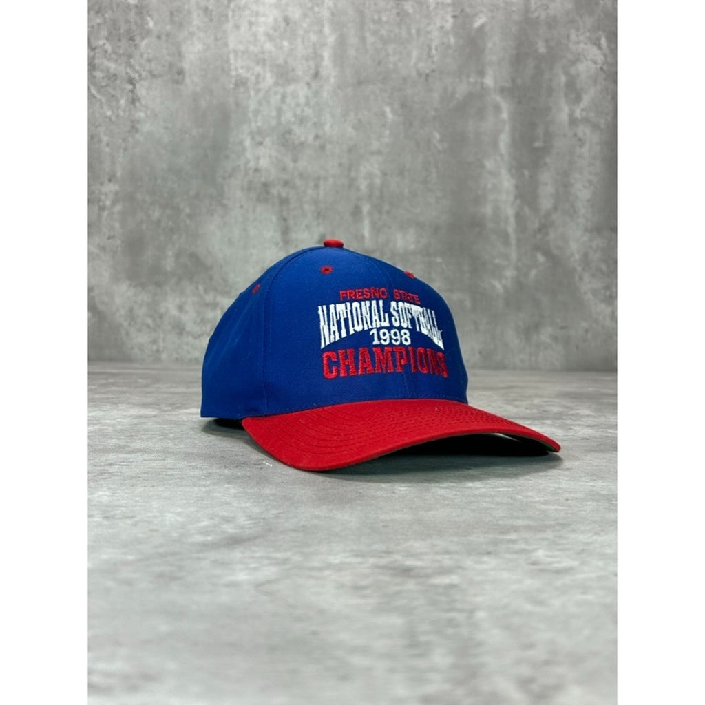 Vintage 1998 Fresno State NCAA National Softball Champs Snapback Hat OSFA