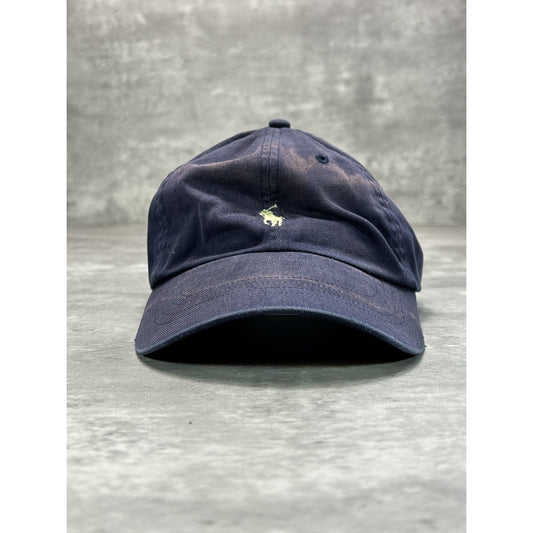 Vintage Polo Ralph Lauren Embroidered Pony Strapback Hat OSFA Blue