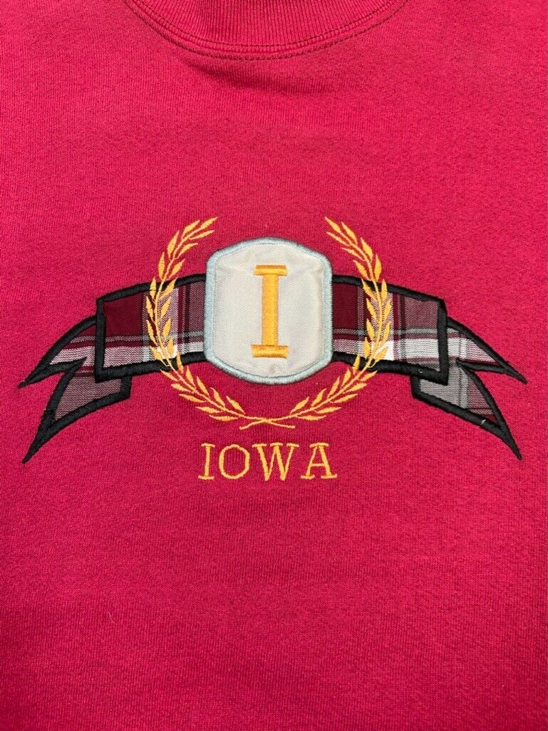 Vintage 90s Iowa State Cyclones NCAA Embroidered Spellout Sweatshirt Size XL